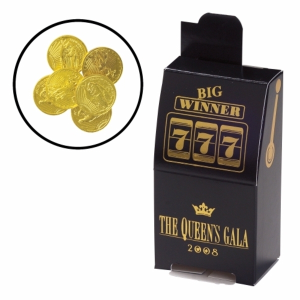 Slot Machine Box with Chocolate Coins