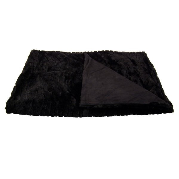 Mendocino Fur Feel Reversible Throw Blanket, 50" x 60"