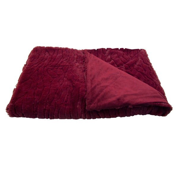 Mendocino Fur Feel Reversible Throw Blanket, 50" x 60"