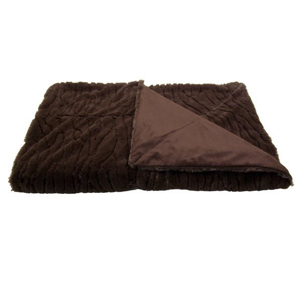 Mendocino Fur Feel Reversible Throw Blanket, 50" x 60"