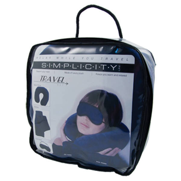 Luxury Plush Travel Set with Blanket, Eye Mask & Pillow