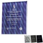 Trillinnium Glass Award Plaque, 8" x 10"