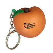 Peach Stress Reliever Key Chain