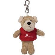 Bulldog Wild Bunch Plush Key Tag