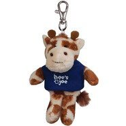 Giraffe Wild Bunch Plush Key Tag