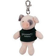 Pig Wild Bunch Plush Key Tag