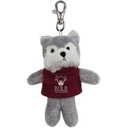 Wolf Wild Bunch Plush Key Tag