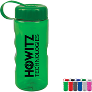 Finger Grip Tritan™ Translucent Bottle, 22oz. - Tethered Lid