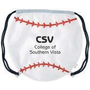 Gametime!® Baseball Drawstring Polyester Backpack
