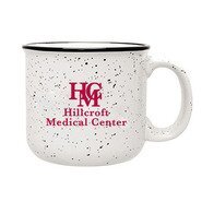 Speckled Ceramic Camper Mug, 14oz. - White