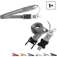 Tulsa USB Flash Drive Lanyard, 1GB