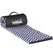 Roll-Up Picnic Blanket - Chevron, 59" x 53"