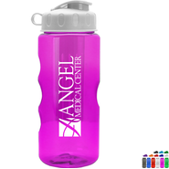 Finger Grip Infuser Tritan™ Transparent Bottle, 22oz. - Flip Top Lid
