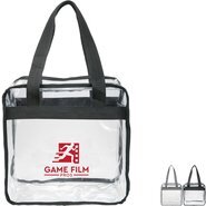 Game Day Clear Zippered Safety Tote