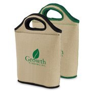 Venti Burlap-Neoprene Lunch Bag