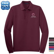 Port Authority® Silk Touch™ Pique Men's Long Sleeve Polo