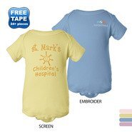 Rabbit Skins® Pastels Ringspun Cotton Lap Shoulder Infant Creeper