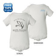 Rabbit Skins® White Ringspun Cotton Lap Shoulder Infant Creeper