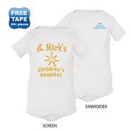 Rabbit Skins® Fine Jersey Lap Shoulder Infant Creeper, White