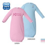 Rabbit Skins® Ringspun Cotton Infant Layette Gown