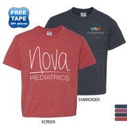 JERZEES® Dri-Power® Active 50/50 Youth Performance Tee, Vintage Heathers