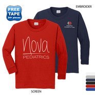 Gildan® Heavy Cotton™ 100% Cotton Youth Long Sleeve Tee