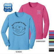 Port & Company® 100% Cotton Youth Long Sleeve Tee