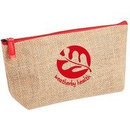 Jute Zipper Amenity Bag