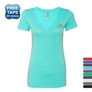 Next Level® Tri-Blend Ladies' Deep V Neck Tee