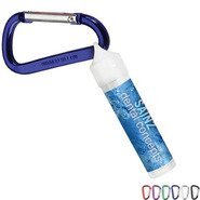 Fabulous Flavors Lip Balm in White Tube w/ Hook Cap & Carabiner, SPF-15