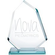 Angular Jade Glass Award, 8-1/2"