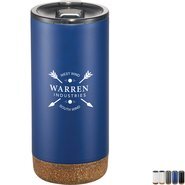 Valhalla Copper Vacuum Tumbler w/ Cork Bottom, 16oz.