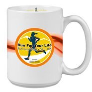 Mighty Ceramic Inner Lip Mug w/ Full Color Imprint, 15oz.