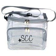Clear Vinyl 12-Can Lunch Bag