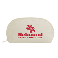 Glam Clam Cotton Canvas Cosmetic Bag