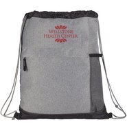Heather Melange Drawstring Bag