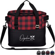 Northwoods Polyester Plaid Cooler Bag