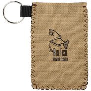 Burlap Neoprene Card Guardian Holder