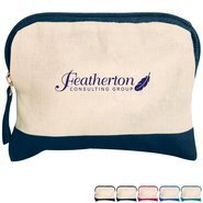 Cotton Color Accent Accessory Bag