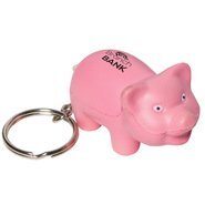 Pig Stress Reliever Key Chain