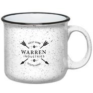 Campfire Speckled Ceramic Mug, 15oz. - White