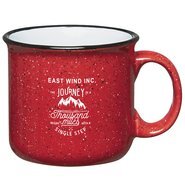 Campfire Speckled Ceramic Mug, 15oz. - Red