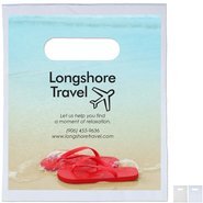 Digital Full Color Plastic Die Cut Take Home Bag, 7-1/2" x 9"