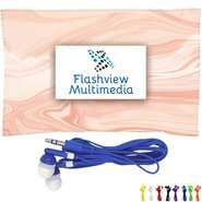 Rose Wrapped Up Ear Bud Set, Rose Design