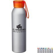Metis Silver Body Aluminum Water Bottle, 22oz.
