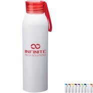 Metis White Body Aluminum Water Bottle, 22oz.