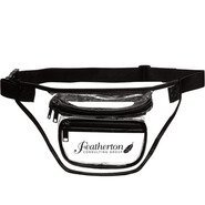 Clear PVC 3-Zipper Fanny Pack