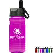 UpCycle rPET Bottle w/ Flip Straw Ring Lid, 20oz.