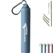 Wheat Straw Keychain Set w/ Cleaning Brush