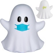 Ghost Emoji PPE Mask Stress Reliever